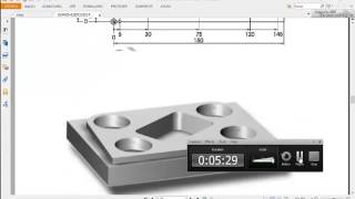 Diseño de pieza para Fresadora CNC en solidworks [upl. by Hannover]