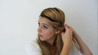 Haarbandfrisur  Rolltechnik  Frisuren Freitag  Lovethecosmetics [upl. by Amick]