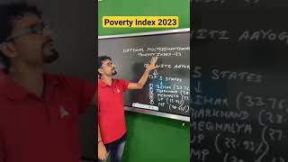 Poverty Index 2023 India Rank adda247pcs currentaffair adda247iaspcs shorts poverty [upl. by Lawler]