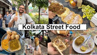 Kolkata Street food  Part 1   Kachori Baked Rasgulla Kathi roll and more [upl. by Hahnke]