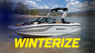 Winterize Mastercraft NXT Boat and Motor 60 Ilmore [upl. by Efren]