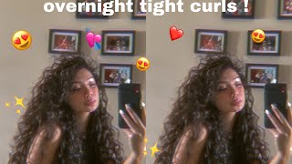 overnight curls 💗 [upl. by Osner]