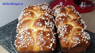 Recette facile de brioche moelleuse à la mie filante [upl. by Shep609]