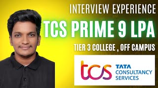 TCS Prime Interview Experience  Tier 3🔥  Off Campus TCS NQT Interview Preparation [upl. by Brandenburg108]