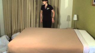 Housekeeping Step by Step  Bedmaking [upl. by Seys]