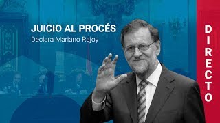 Mariano Rajoy declara como testigo en el juicio al procés 27022019 COMPLETA [upl. by Norym]