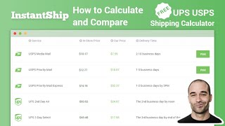 Calculate Shipping Rates for UPS and USPS in Less than 1 Minute [upl. by Holms]