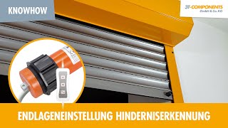 Endlageneinstellung Rollladenmotoren 3T45E mit Hinderniserkennung 3TMOTORS [upl. by Rolan474]