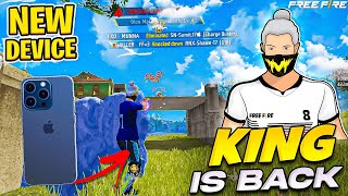 KING IS BACK WITH ANOTHER TOURNAMENT GAMEPLAY❤️👽 IPHONE 15 PLUS HIGHLIGHTS BY KILLER FF👑 [upl. by Veda]