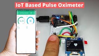 IoT based Pulse Oximeter using MAX30100 ESP8266 and Blynk App [upl. by Inirt833]