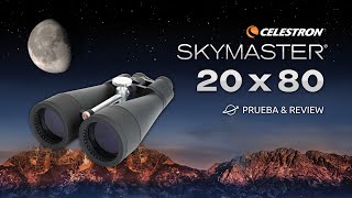 PRUEBA CELESTRON SKYMASTER 20x80  Júpiter  Saturno  Luna  Nebulosa Orión  Cúmulos estelares [upl. by Enelad204]