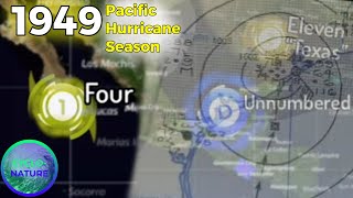 1949 Pacific Hurricane Season Animation [upl. by Yenatirb]