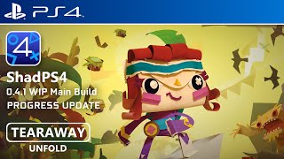 ShadPS4 041 WIP Main Build  Tearaway Unfold PROGRESS UPDATE  ShadPS4 Game Test [upl. by Maccarthy]