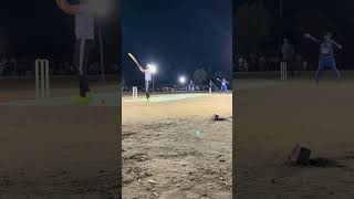 Taimoor Mirza Batting 😳 Speed Gun bowler vs King TM tapeballcricket speedgun fastestbowling six [upl. by Cadmarr]