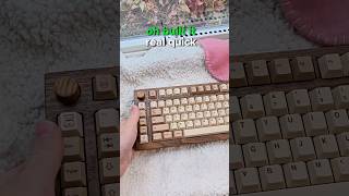 How is this keyboard SO GOOD 🪓🌲This wood keyboard sounds amazing 🤩 [upl. by Tymon]