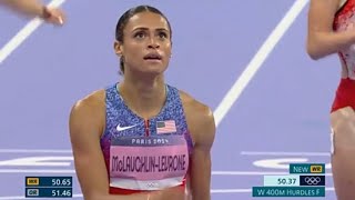 Sydney McLaughlin Wins Gold Medal in Womens 400m Hurdles Final at Paris Olympics 2024 [upl. by Ybbil]