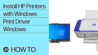 Installing an HP Printer using the Windows Print Driver  HP Printers  HP Support [upl. by Vashtee]