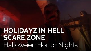 Holidayz in Hell at Halloween Horror Nights 2018 Hollywood [upl. by Lenahtan]