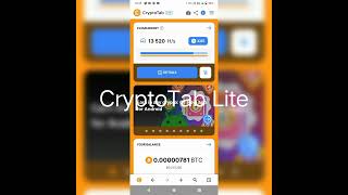 Mining Bitcoin in CryptoTab Pool CryptoTab Lite CryptoTab Pro from one device LEVISlv9xd [upl. by Inail645]