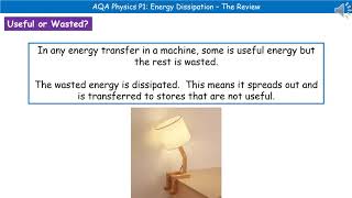 AQA Physics  P17  Energy Dissipation [upl. by Eiralc484]