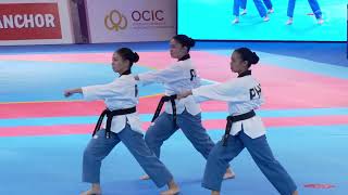 Philippines poomsae trio delivers taekwondo gold in SEA Games [upl. by Liddy117]