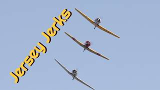 The Jersey Jerks fly T6 Texans at the 2024 Culpeper Air show [upl. by Norwood]