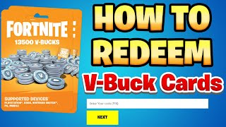 How to REDEEM Fortnite VBuck Cards on All Platforms Full Guide [upl. by Evadne359]