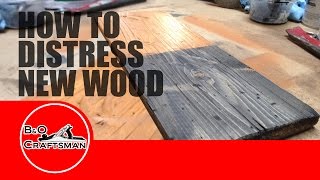 How to Distress New Wood [upl. by Whiting435]