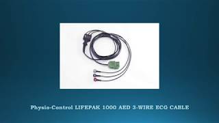 PhysioControl LIFEPAK 1000 AED 3 WIRE ECG CABLE [upl. by Pelligrini226]