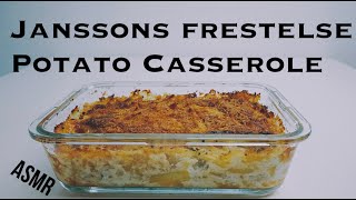 How to make Janssons frestelse Swedish Potato casserole  Cooking ASMR  Cooking With Jiaojiao [upl. by Atnuahc]