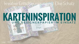 Designerpapier von Stampin Up® kreativ genutzt [upl. by Dibb]