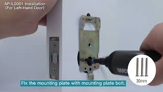 Left Hand Door Installation Video for AppLoki Smart Lock s350bbl f Black [upl. by Eednyl]