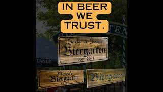 Biergarten sign [upl. by Alacim]