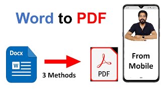 How to Convert Word to Pdf on Mobile [upl. by Derron]