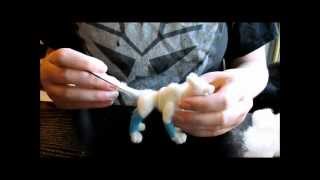 Needle felting tip  working with an armature [upl. by Mellman]