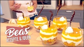 Dessert Solero oder Split Eis Art im Glas Rezept  Einfache Schoko Deko Idee  Nachtisch [upl. by Alemrac]