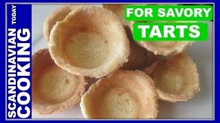 How To Make Easy Tartlet Pastry Base for Savory Tarts 🐣 Danish Easter🌷 Tarteletter opskrift [upl. by Yxel530]