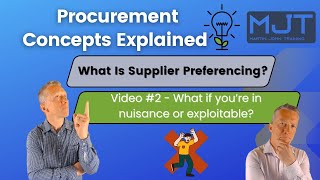 Supplier preferencing for Procurement  The quotNuisancequot and quotExploitablequot quadrants [upl. by Ahsinnek]