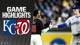 Royals vs Nationals Game Highlights 92524  MLB Highlights [upl. by Llerroj89]