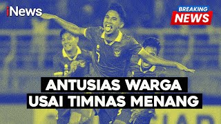 Antusias Warga usai Timnas U20 Indonesia Menang Lawan Timor Leste  Breaking News 2709 [upl. by Aramen]