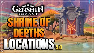 All Natlan Pyro Shrine Of Depths Locations  Part 1 【Genshin Impact】 [upl. by Nera]