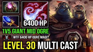 NEW 735d Patch Unkillable 6400 HP Raid Boss 100 Perma Stun Multicast LEVEL 30 Ogre Magi Dota 2 [upl. by Mizuki]