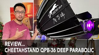 Review CheetahStand QPB36 Deep Parabolic Softbox [upl. by Tamanaha]