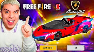 ¡CONSEGUÍ TODA LA COLABORACION DE FREE FIRE X LAMBORGHINI  🔥 🔥 [upl. by Richmond260]