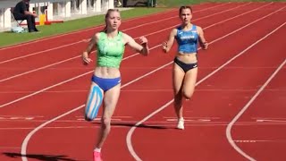 Neja Mantelj SLO 200 m Girls U18 2525 1st Place Heat 2 Bronze Balkan Championships Maribor 2024 [upl. by Anwahsed]