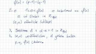 Mathematik für Informatik Studenten 59  RSA  Wie geht das [upl. by Adda]