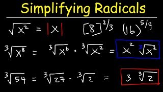 Simplifying Radicals [upl. by Arde104]