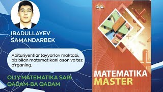 Matematika master  29dars 386393 misollar [upl. by Nomael]