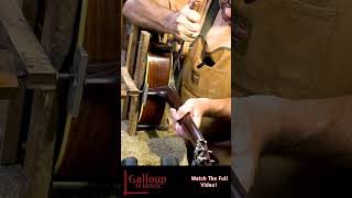 Expert luthier Bryan Galloup removes a vintage guitars neck [upl. by Annadiane118]