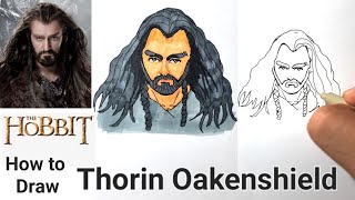 How to Draw Thorin Oakenshield  The Hobbit [upl. by Elliot]